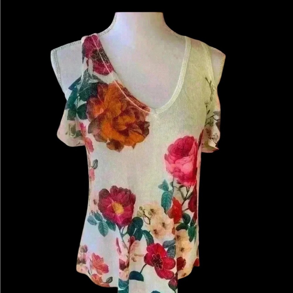 GAZE cold shoulder ladies blouse size M. Polyester. Good condition.